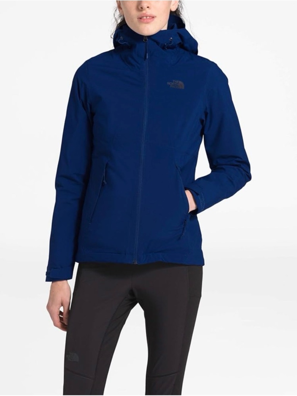 The North Face Women's Sapphire Blue Hooded Rain Jacket